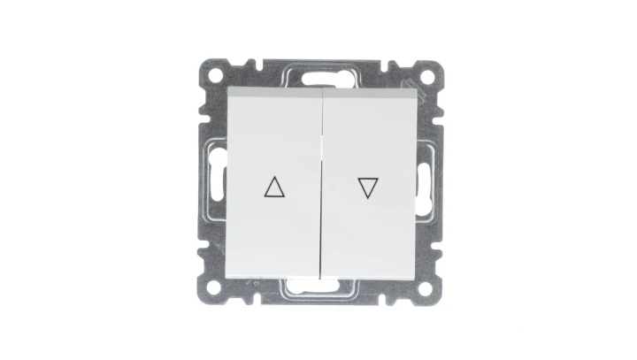 LUMINA2 Przycisk żaluzjowy biały WL0320