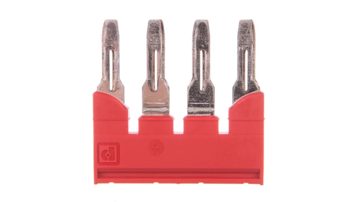 Mostek wtykowy do UT-6 4-biegunowy 8,2mm czerwony FBS 4-8 3030307 /10szt./