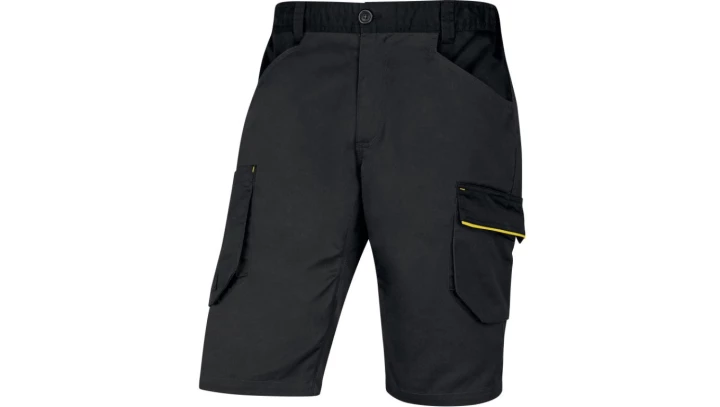 Bermudy robocze Mach2 z poliestru i bawełny szaro żółte XXL M2BE3 M2BE3GJXX