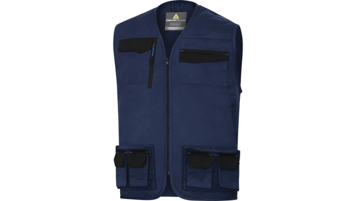 Kamizelka robocza Mach2 z poliestru i bawełny granatowo niebieskie L M2GI3 M2GI3BMGT