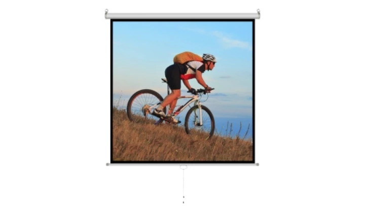 EKRAN RĘCZNY PÓŁAUTOMAT 1:1 98 178x178cm MS-70 1:1 ART ER M70 1:1