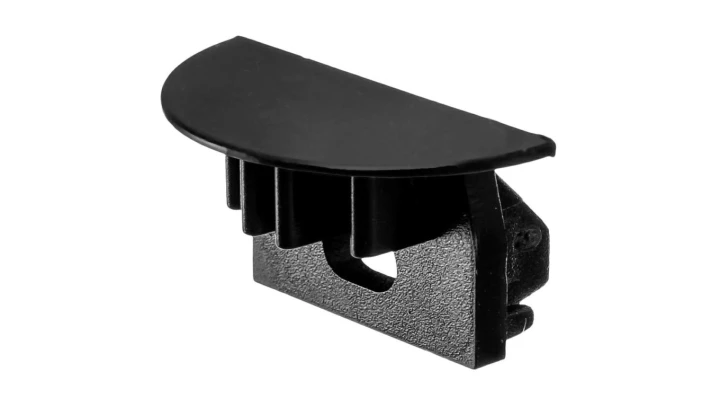 Zaślepka minilux maxi wpust czarna z otworem