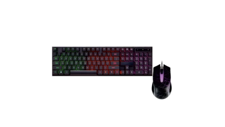 ZESTAW USB: KLAWIATURA PODŚWIETLANA + MYSZ PODŚWIETLANA AK-50 KLART AK-50