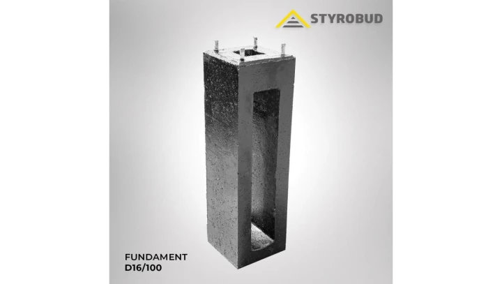 7szt. Fundament D16/100 (1000/260) 4xM20/160