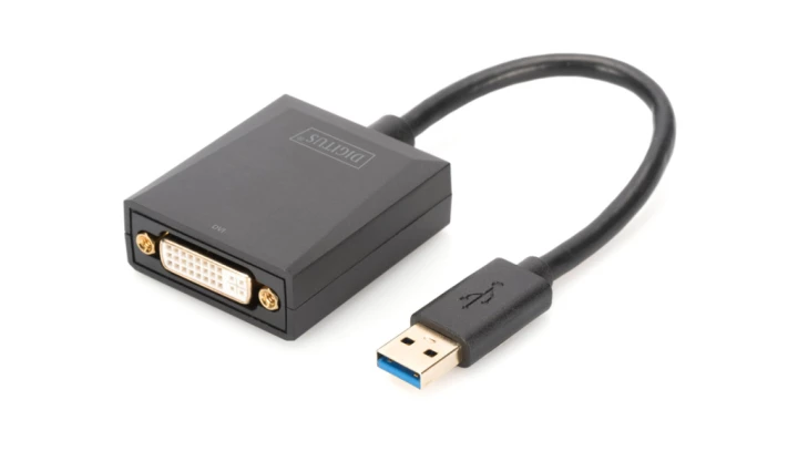 Adapter graficzny DVI 1080p FHD na USB 3.0, aluminiowy DA-70842