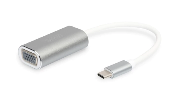 Adapter graficzny VGA 1080p FHD na USB 3.0-C aluminiowy DA-70837