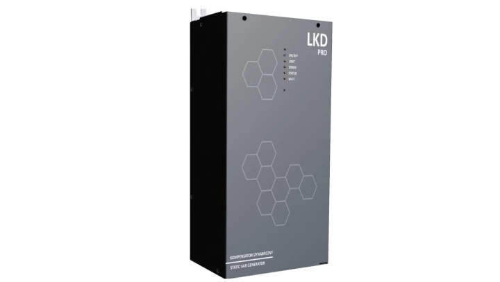 Kompensator dynamiczny mocy biernej LKD 5 W/R (kompensacja aktywna typu SVG / SVC), moc 5 kVar, filtracja prądu do 25-tej harm