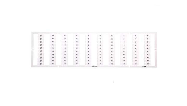 Oznaczniki WMB 10x RSTUVWXYZMp 793-544 /5szt./