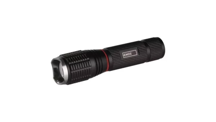 Latarka metalowa LED 5W + 3W COB 230 lm 3× AAA z zoomem P3111