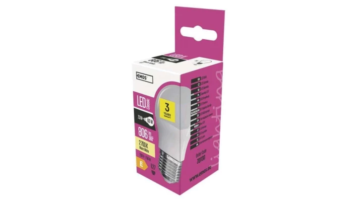 Żarówka LED mini globe 8W E27 ciepła biel ZQ1130