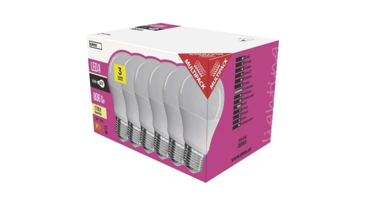 Żarówka LED Classic A60 9W E27 ciepła biel 6PK ZQ5140.6 /6szt./