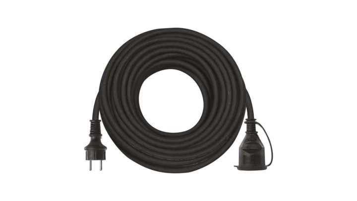 Przedłużacz 1 gniazdo 25m 3× 25mm guma / neopren P01725R