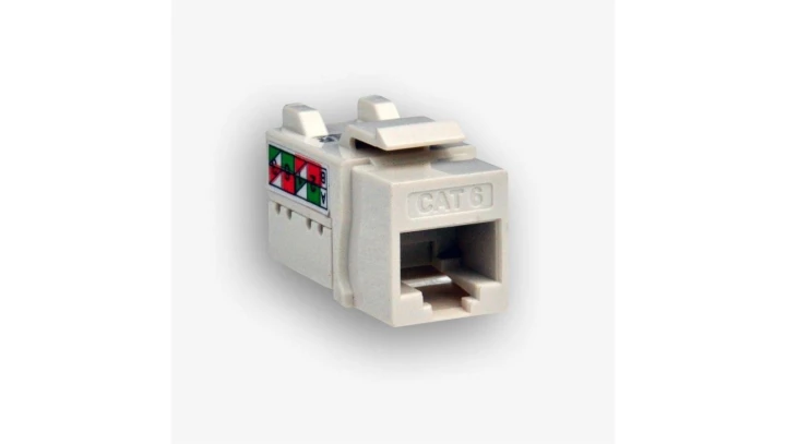 Gniazdo UTP RJ 45 kat. 6 keystone biały FU/FA-2630AK-8-C6
