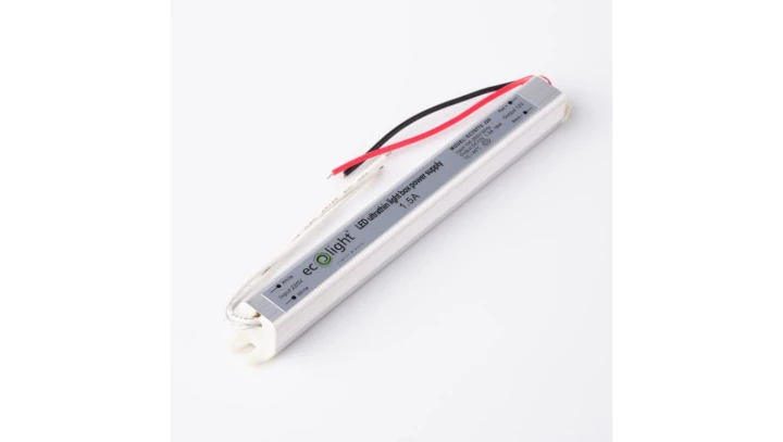 Zasilacz LED meblowy ultra slim IP20 24W 12V 2A 170 x 18 x 17 mm EC79773