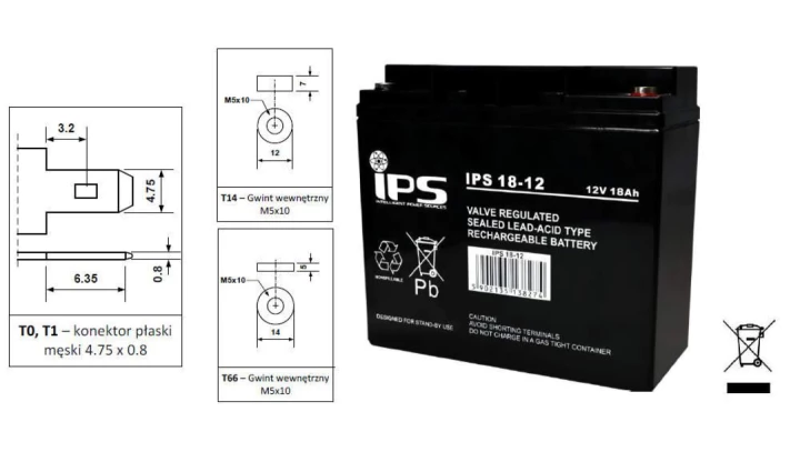 Akumulator AGM 12V 18Ah