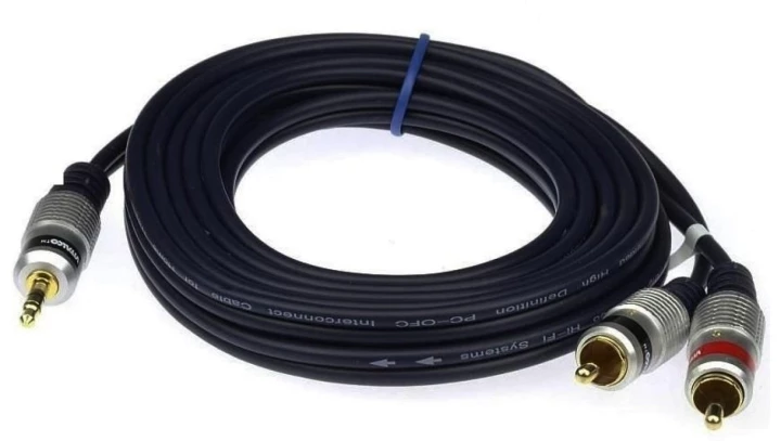 Kabel wt.Jack 3,5-wt.2RCA digital JKD10 3m