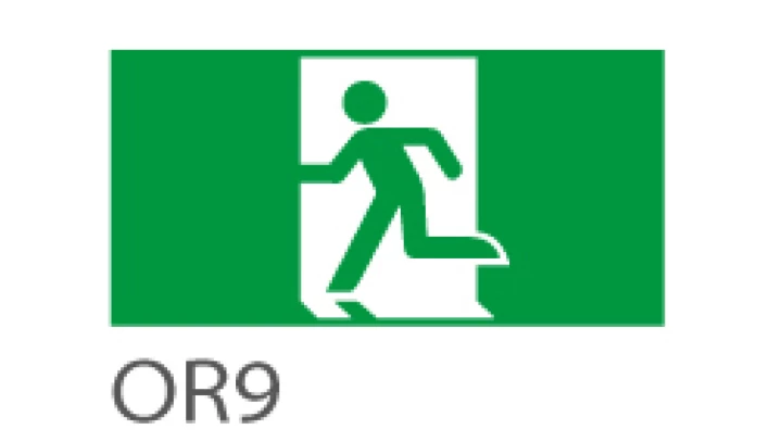 Piktogram WYJŚCIE EWAKUACYJNE do ORION - OR9 INLEWA 39962