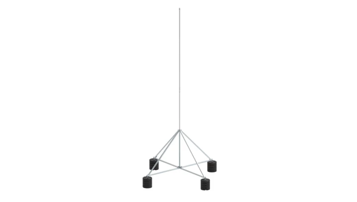 Maszt na czworonogu do zwodów poziomych wysokich 2m aluminium 65.2 AL ZA 4P CZ 65142009