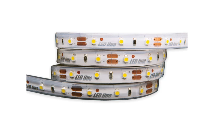 Taśma LED line 300 SMD3528 12V żółta wodoodporna IP67 4,8W 3 lata gwar. 241529/5m/