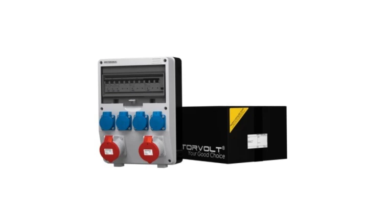 Rozdzielnica budowlana TD-S/FI 2x32A 4x230V gniazda Mennekes Doktorvolt 9344