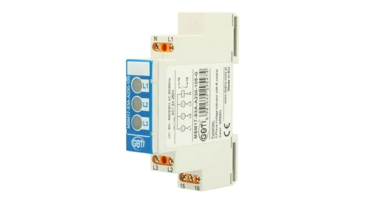 Lampka modułowa 3x230/400AC + N 3xLED zielony MSM17-S3A-A230-105-G