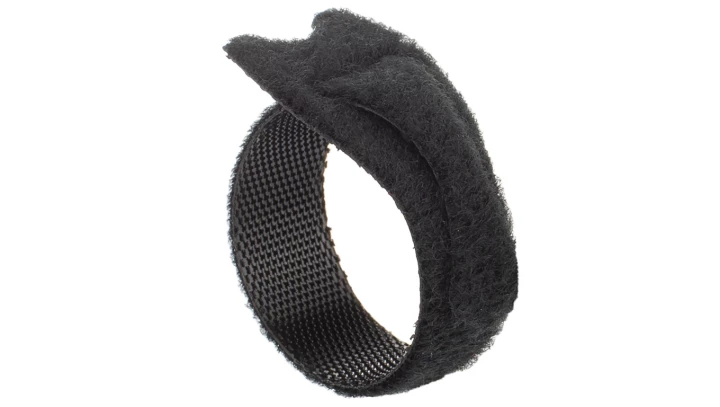 Opaski rzepowe 20x125 BTB Straps czarne /opakowanie 10szt./