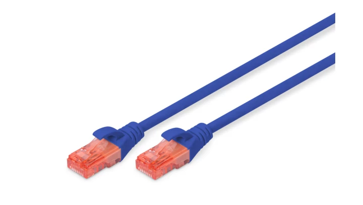 Kabel krosowy (patch cord) RJ45-RJ45 kat.6 U/UTP AWG 26/7 PVC 7m niebieski DK-1612-070/B
