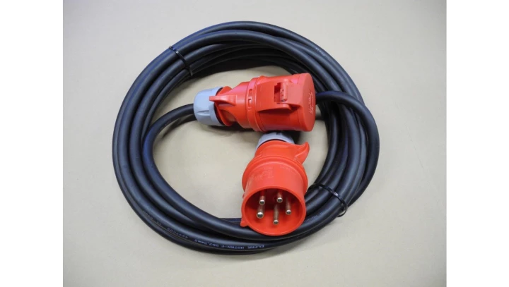 Kabel Przedłużacz Siłowy 32A/32A 1m 5x2,5 ZF 243201