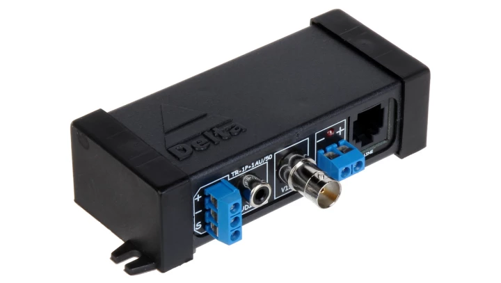 Transformator do przesyłania sygnału wideo + audio po skrętce, max.1200m TR-1P+1AU/50