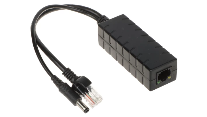 Stabilizator PoE 48V/12V umożliwiający zasilanie urządzeń napięciem DC 12V POE-802.3AF/C