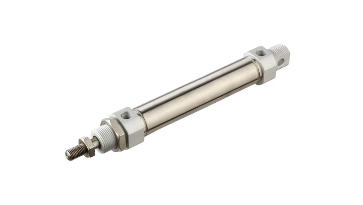 Siłownik Pneumatyczny okrągły z jednostronnym tłoczyskiem. Średnica tłoka 20mm skok 80mm ISO6432 D20x80, FANM020.0080