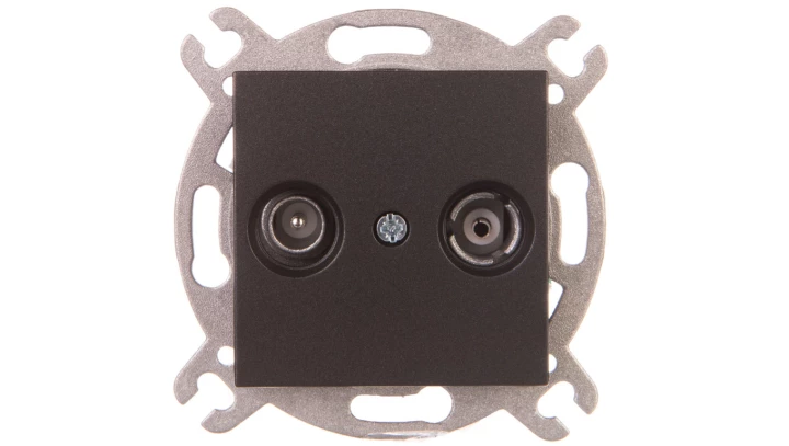 Novella Gniazdo Rtv Końcowe, Kolor Czarny / 92105521m