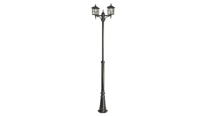 ​Oprawa oświetleniowa parkowa, uliczna Wenecja OGMWN 2 KW, E27 max 2 x 60W, kolor czarny 0438621