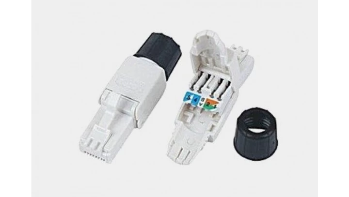 Wtyk modularny RJ-45 8p8c UTP kat.6 beznarzędziowy, tył skręcany TS