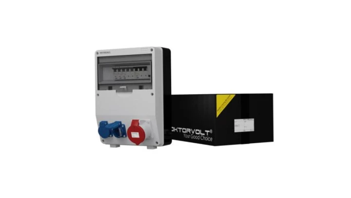 Rozdzielnica budowlana TD-S/FI 32A 2x230V Schuko Doktorvolt 6725