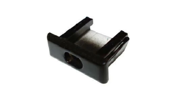 Zaślepka miniLUX12 czarna z otworem