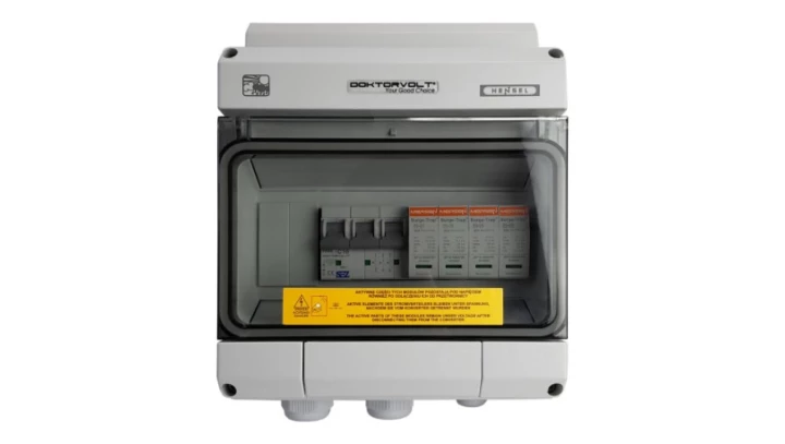 Rozdzielnica fotowoltaiczna solarna AC 1x Mersen Typ 1/2 1x SEZ C16 3P IP65 Doktorvolt 4586