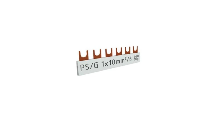Szyna łączeniowa grzebieniowa PS/G 1-fazowa 6-modułowa 10mm2 63A DV 9054