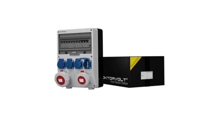 Rozdzielnica budowlana TD-S/FI 32A 16A IP67 4x230V Schuko Doktorvolt 6626