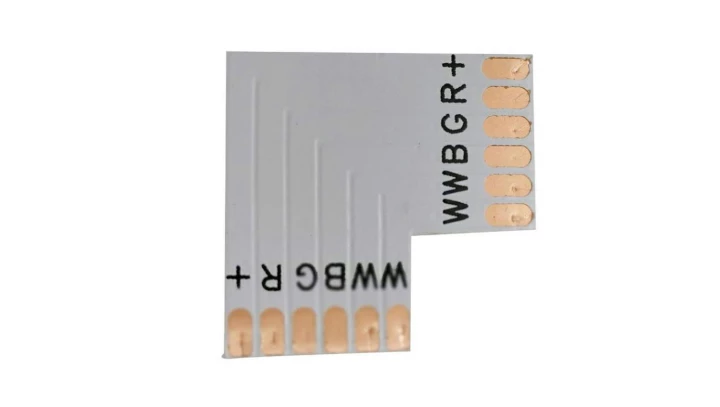 Złączka narożna PCB taśma RGB+CCT 12mm t+t