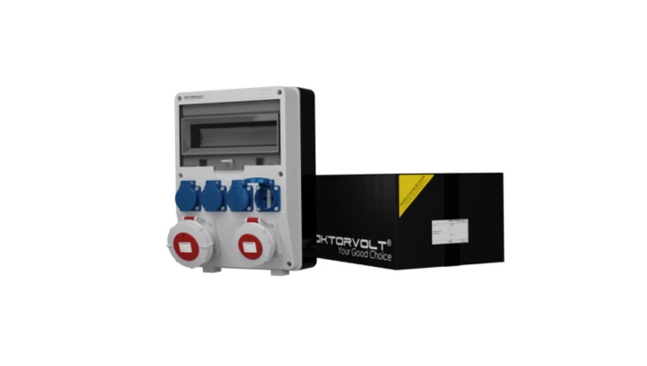 Rozdzielnica budowlana TD 32A 16A IP67 4x230V Schuko Doktorvolt 2213