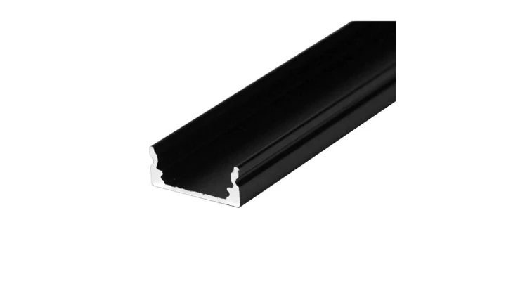 Profil czarny 1m MiniLUX12 (do RGBW) nawierzchniowy do taśmy led rgbw o szerokości 12mm