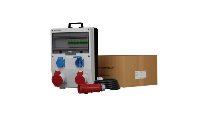 Rozdzielnica budowlana z kablem ECO-S SKH 16A 32A 2x230 Schuko Doktorvolt 0083