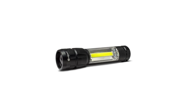 Latarka aluminiowa LED COB 160+60lm SP0401