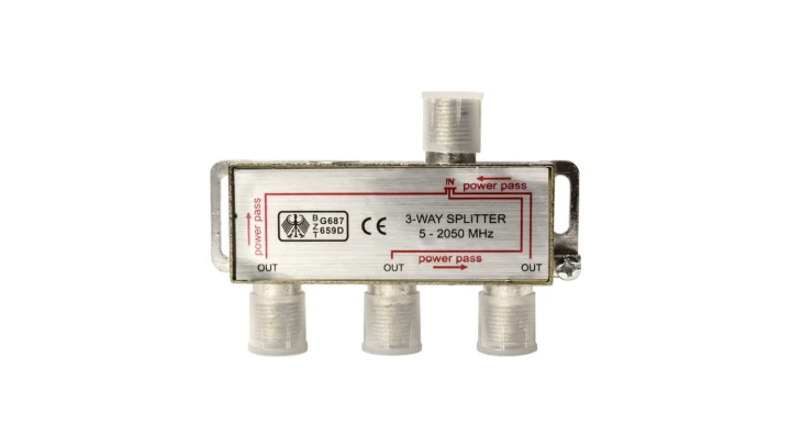 Rozdzielacz sygnału TV splitter 1x F / 3x F UR07