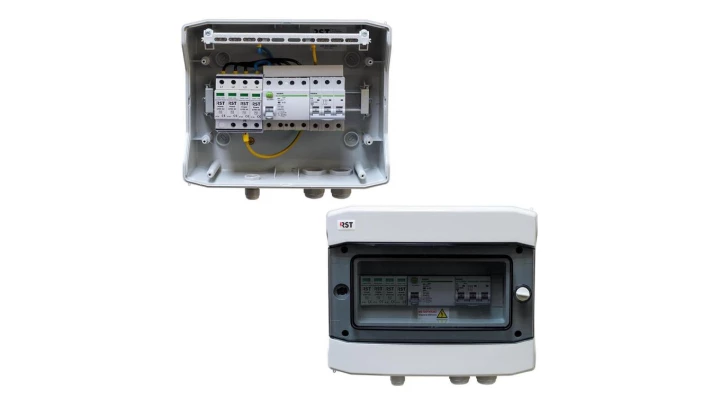 Rozdzielnica PV RST AC-410 3F, SPD-T2, B10A, RDC 40A-0,3, PV/T1/AC/RCD/PGw