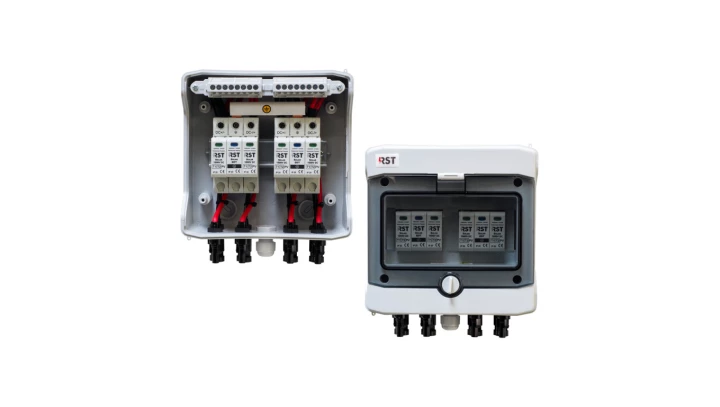 Rozdzielnica PV RST DC-3 1000V, SPD-T1+2, 2MPPT, RST PV/T1/DC2x2/MC4