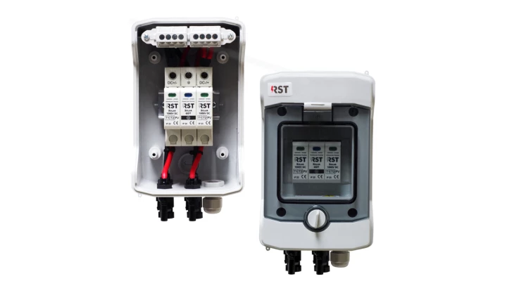 Rozdzielnica PV RST DC-1 1000V, SPD-T1+2, 1MPPT, RST PV/T1/DC2/MC4