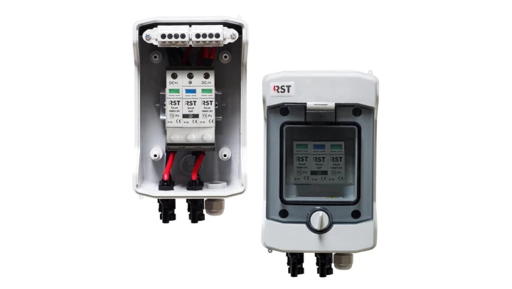 Rozdzielnica PV RST DC-2 1000V, SPD-T2, 1MPPT, RST PV/T2/DC1/MC4