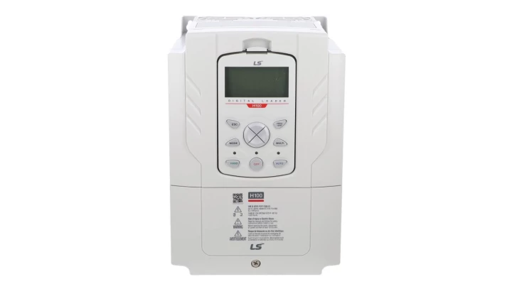 Przemiennik częstotliwości LSIS serii H100 (HVAC) 7,5kW 3x400V AC filtr EMC C3 klawiatura LED LSLV0075H100-4COFN